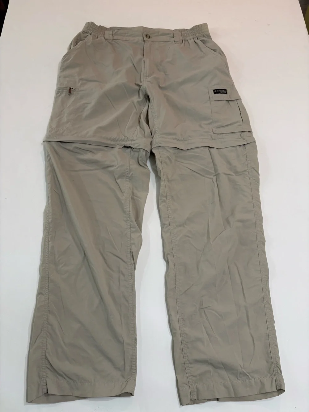 Columbia Silver Ridge Men’s Zip-Off Cargo Pants - Light Stone | Size Medium